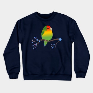 Cute egg shaped peach faced lovebird Crewneck Sweatshirt